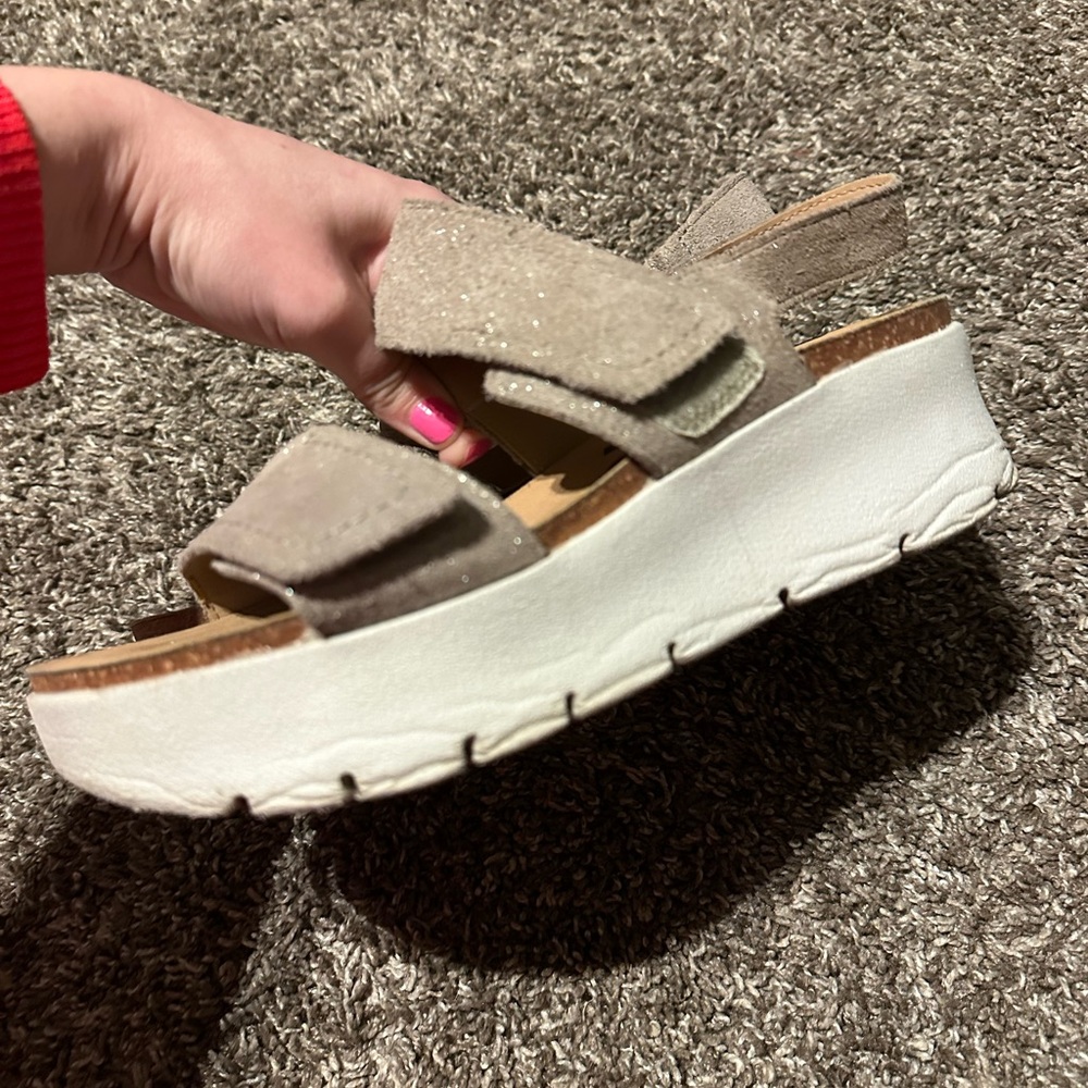 OTBT Women's Sandals - Glittering Silver - Picture 3 of 14